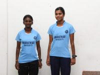 Foot ball-All India South Zone Inter University level-P.Princy-I M.A History&M.Sathyabraba-III B.A History