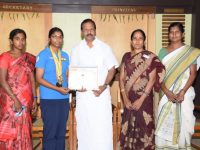 National &All India Inter University level-SHOOTING champion- N.KEERTHANA II B.A English